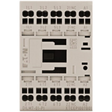 Eaton DILM7-01(24VDC)-PI Leistungsschütz  3 Schließer 3 kW  7 A    1 St.