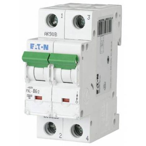 Eaton Disjoncteur (MCB), 6 A, 2p, Caractéristique : C, 236278