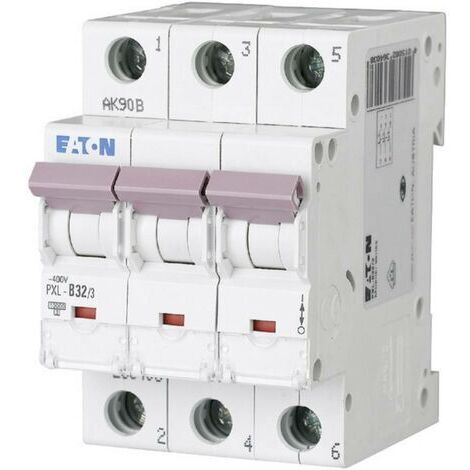 Eaton Disjoncteur miniature (MCB), 32 A, 3p, Caractéristique : D, 236468