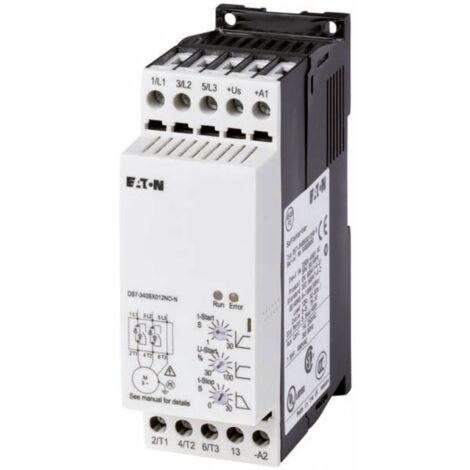 Eaton DS7-340SX012N0-N 134911 Avviatore soft starter Potenza motore a 400 V 5.5 kW Potenza motore a 230 V 3 kW 24 V/DC