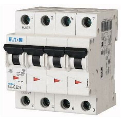 Eaton faz-c32/4 interruttore magnetotermico 15ka 4p c 32a 279064