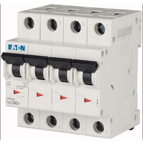 Eaton faz-c40/4 interruttore magnetotermico 10ka 4p c 40a 279065