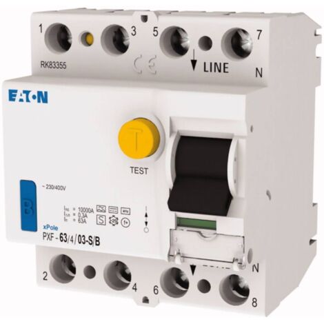 Eaton FI-Schalter, allstromsensitiv, 63 A, 4p, 300 mA, Typ S/B, 300304