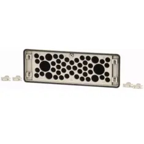 Eaton FL4-D 44879 Flanschplatte mit Kabeleinführung (L x B x H) 23 x 329 x 116 mm  Grau 1 St.