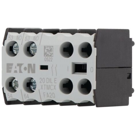 Eaton Hilfsschalterbaustein, 2-polig, 2 S, Frontbefestigung, Schraubklemmen, DILE(E)M, DILER 010208