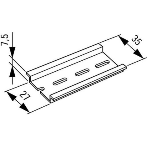 Eaton Hutschiene 35 x 7,5 mm, 053030