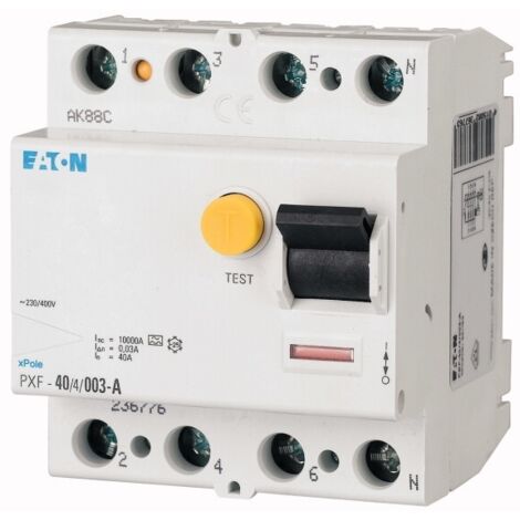 EATON Interrupteur différentiel 4p 40A 300mA Type A, 236778