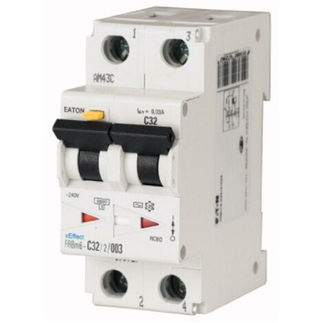 Eaton interruttore automatico differenziale frbm6-c25/2/003 mt-diff c25 2p 6ka 177884