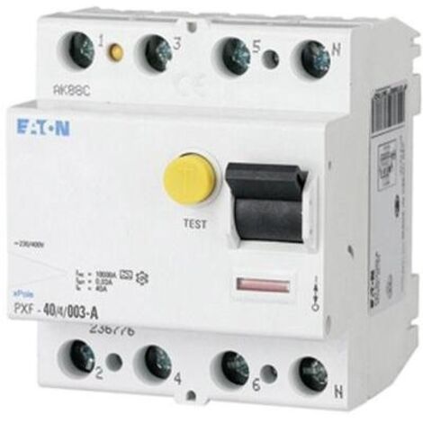 EATON Interruttore differenziale 4p 63A 30mA, tipo A, 236780