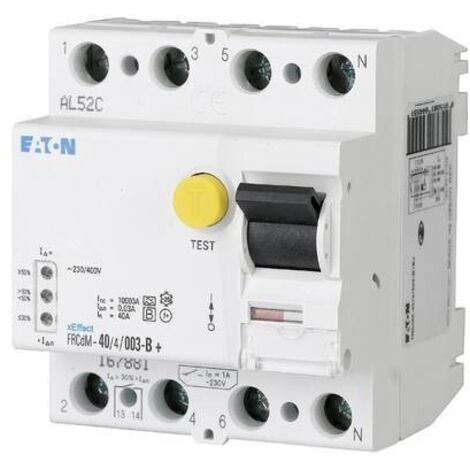 EATON Interruttore differenziale dig. 40A 4p 300mA Tipo G/B, 167897