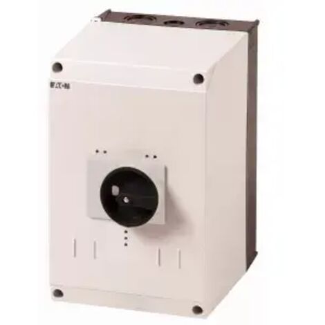 Eaton Isolierstoffgehäuse CI-K4, H x B x T = 240 x 160 x 197 mm, für PKZ4, + Drehgriff, schwarz/grau 225524