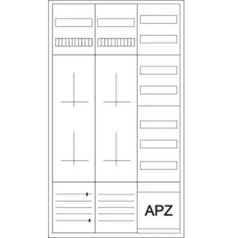 Eaton Kompletter Zählerschrank für 3-Punktbefestigung, ohne Betriebsmittel,  300869