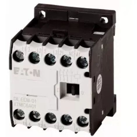 Eaton Leistungsschütz, 24 V DC, 3-polig, 380 V 400 V, 3 kW, Kontaktbestückung Ö = Öffner= 1 Ö, Schraubklemmen, Glei