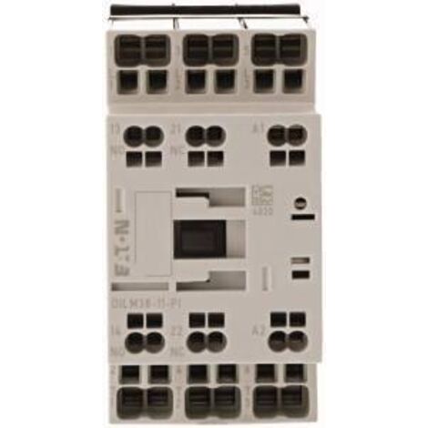 Eaton Leistungsschütz, 3-polig, 380 V 400 V 18,5 kW, 1 S, 1 Ö, 230 V 50 Hz, 240 V 60 Hz, Wechselstrombetätigung, Push-in-Klemmen, 199294