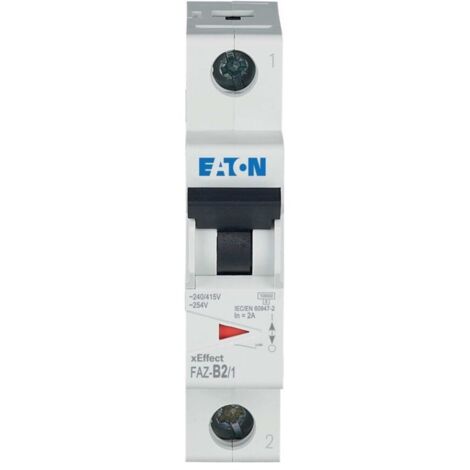 Eaton Leitungsschutzschalter, 2 A, 1p, Charakteristik: B 278523