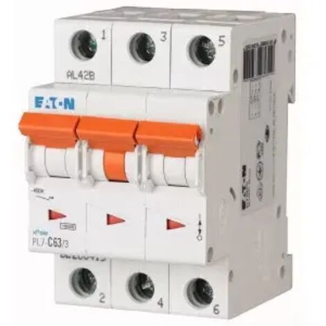 Eaton Leitungsschutzschalter (MCB), 63 A, 3p, Charakteristik: B, 236406