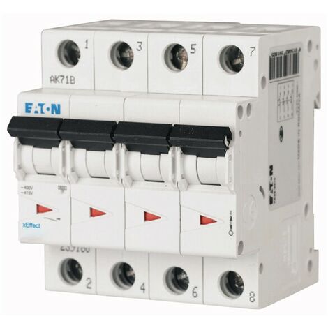 Eaton LS-Schalter 25A 4-polig 6KA Kurve C 4 Module 239218