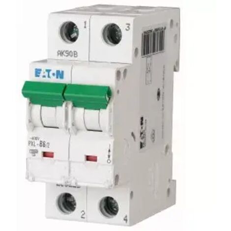 Eaton LS-Schalter m.Beschrift. C 6A, 2p PXL-C6/2