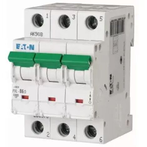 Eaton LS-Schalter m.Beschrift. C 6A, 3p PXL-C6/3