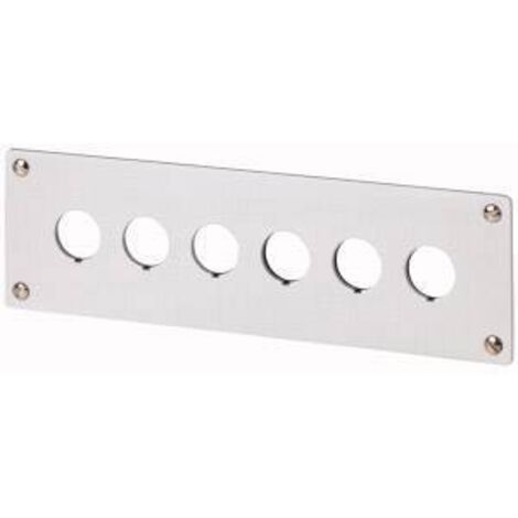 Eaton M22-E6 216547 Cadre de montage 6 emplacements (Ø x H) 22 mm x 72 mm gris 1 pc(s) Q293522