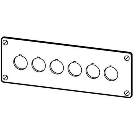 Eaton M22-E6 216547 Einbaurahmen 6 Einbaustellen (Ø x H) 22 mm x 72 mm  Grau 1 St.