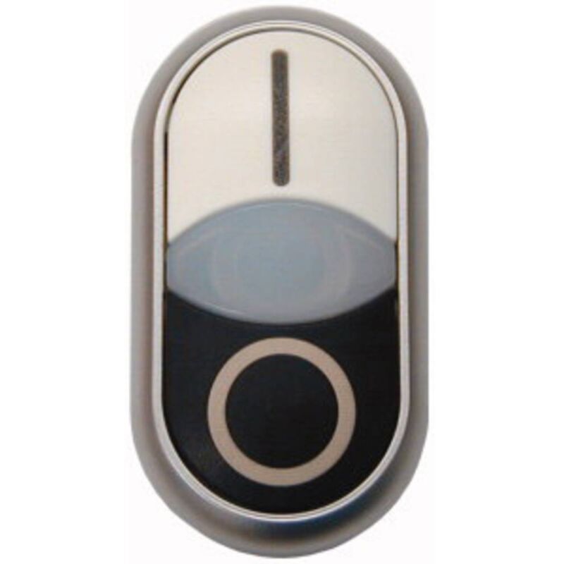 216707 M22S-DDL-WS-X1/X0 Bouton-poussoir à double touche collerette plastique 1 pc(s) - Eaton