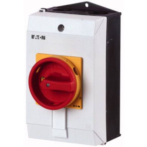 Eaton Moeller T0-3-8342/I1/SVB Interruttore principale, 6 poli, 20 a, 90°, bloccabile in posizione 0, montaggio esterno