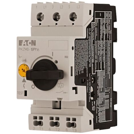 Eaton Motorschutzschalter, 0,12 kW, 0,4 - 0,63 A, Einspeiseseitig Schraubklemmen/Abgangsseitig Push-In-Klemmen, 199180
