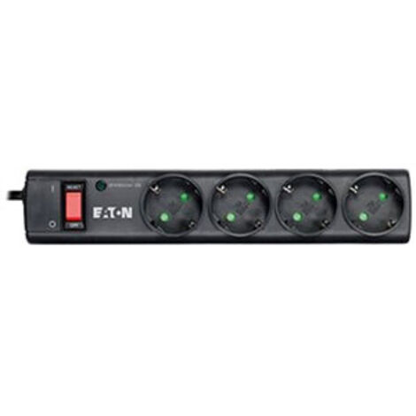 Eaton – Multiprise parafoudre 4 prises françaises – Capacité 2500W – Interrupteur marche/arrêt – Protection jusqu'à 15000€
