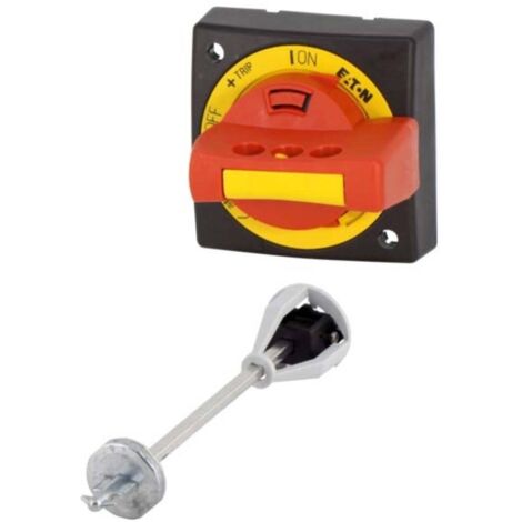 Eaton PKZ0-XRH Maniglia di accoppiamento con la barra di chiusura (L x L x A) 64 x 64 x 54 mm Rosso, Giallo 1 pz.