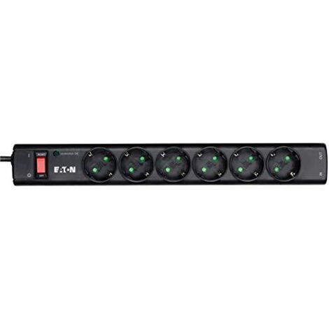 Eaton PS6TD Multipresa 6 Prese Nero Bianco