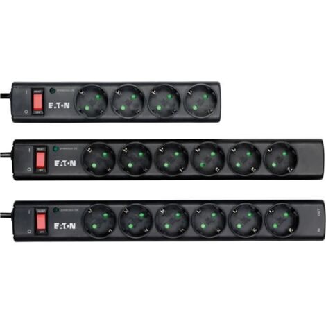 Eaton PS6TD Spannungsschutz Schwarz, Weiß 6 AC-Ausgänge 220 - 250 V 1 m