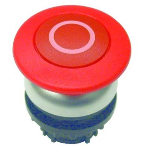 Eaton Pulsador de seta, RMQ-Titan, Seta, momentáneo, Seta roja, rojo, rotulado, Anillo frontal Titanio, 216720