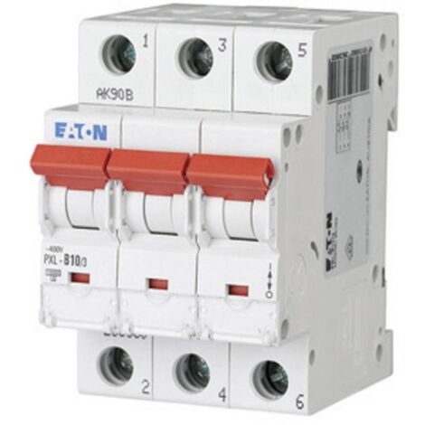 Eaton PXL-C10/3 Disjoncteur Miniature 10A 3 Pôles