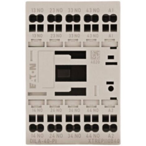 Eaton Relè ausiliario, 24 V DC, 4 NA, morsetti push-in, azionamento a corrente continua, 199208