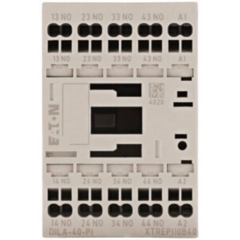 Eaton Relè ausiliario, 24 V DC, 4 NA, morsetti push-in, azionamento a corrente continua, 199208
