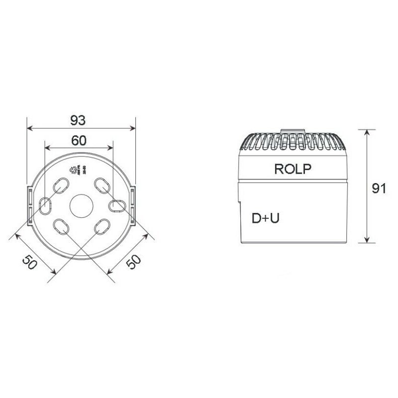 Eaton - ROLP/C/B/T/L/Cls B/24+48V DispoSitif sonore d'alarme feu
