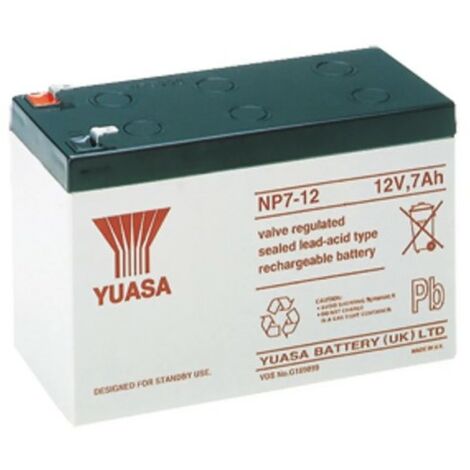 Eaton Scantronic SCA00001 Batterie rechargeable 12 Volts 7 Ah pour centrale intrusion