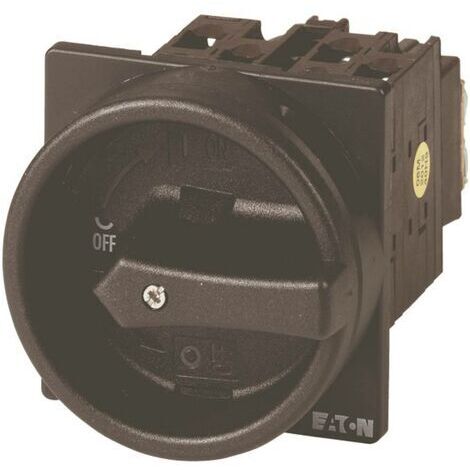 Eaton T0-2-1/EA/SVB-SW Commutateur à cames refermable 20 A 690 V 1 x 90 ° noir 1 pc(s) D72319