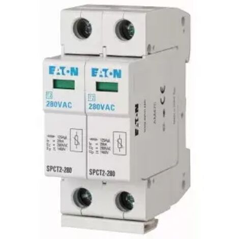 Eaton Überspannungsableiter steckbar, 2p, 280VAC, 2x20kA 167594
