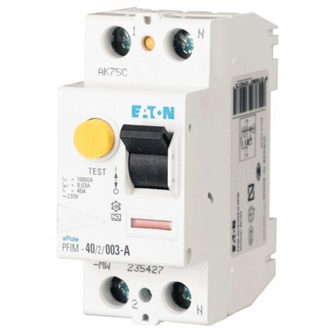 Eaton Unterschiedsschalter 25A Weiß Typ AC
