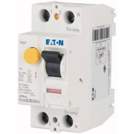 Eaton Y7-167119 FRCMM-25/2/003-G/A-NA Interrupteur différentiel biphasé G/A 25 A 0.003 A