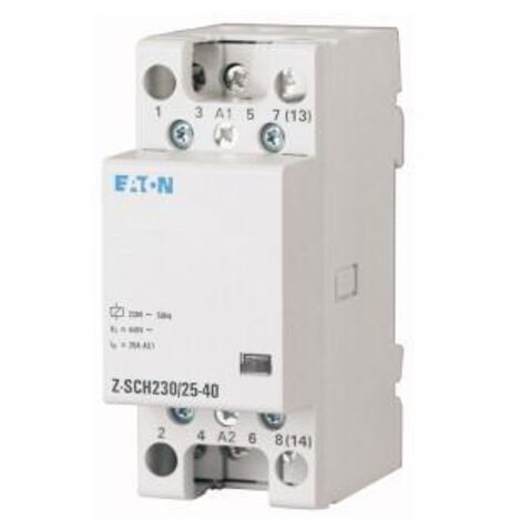 Eaton Z-SCH230/25-22 Installationsschütz Nennspannung: 230 V, 240 V Schaltstrom (max.): 25 A 2 Schli