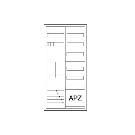 EATON POWERWARE Eaton Zähler-Komplettschrank für 3-Punktbefestigung, ohne Bestückung 191007