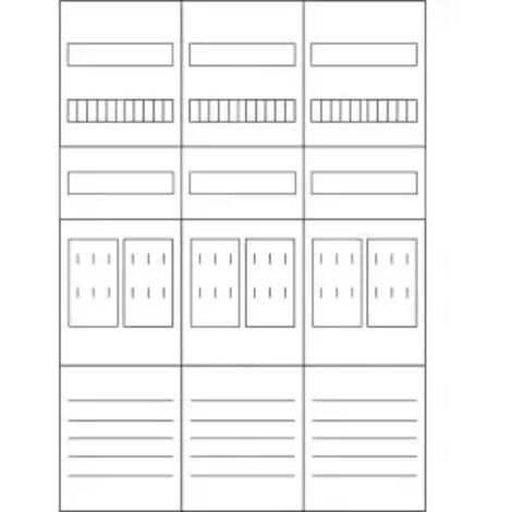 Eaton Zählerfeld, 3-feldrig, vorbereitet, Version Z37B0022 113077