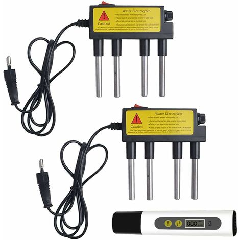 Eau Electrolyseur Test Électrolyse,Testeur Portable de Qualité de l'eau Moniteur d'impuretés d'eau léger Moniteur de Test d'électrolyseur