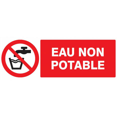 EAU NON POTABLE 330x75mm