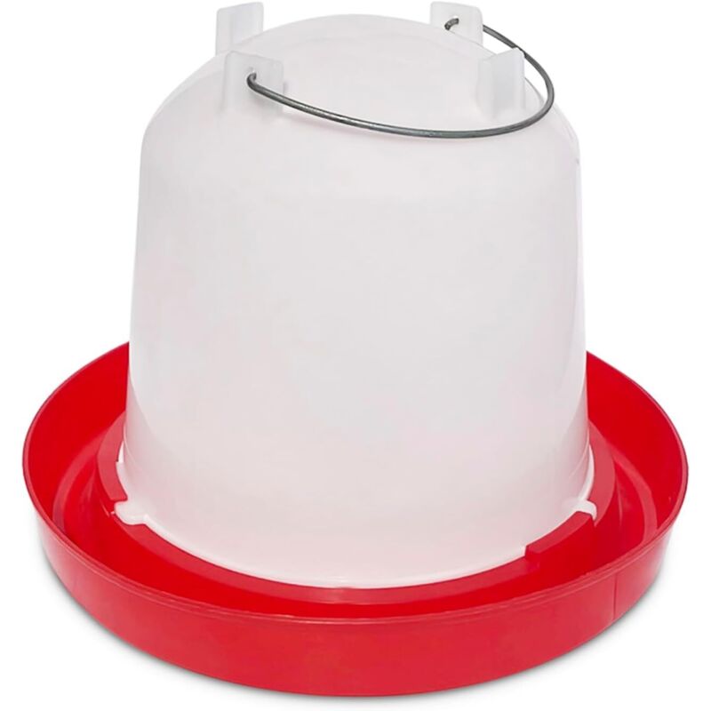Eau potable, poignée métallique de 5 litres, eau de volaille d'eau potable Eau de volaille à grande capacité Convient pour les poulets, les canards,