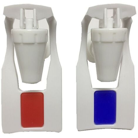Eau Refroidisseur Robinet Plastique Eau Distributeur Nettoyer Robinet Convient Adaptateur Chaud Froid Eau Robinet Remplacement Rouge Bleu 4 pcs105.5CM