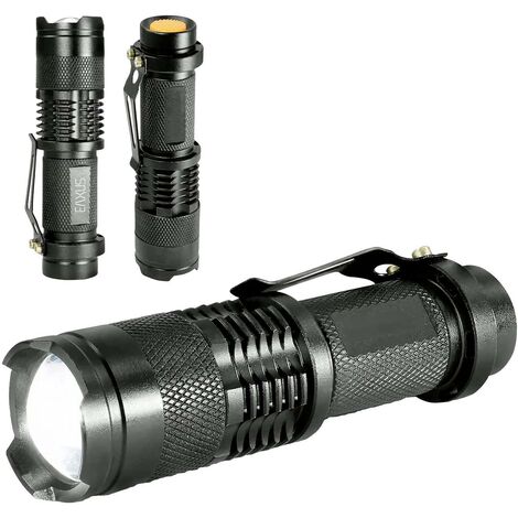 Eaxus Glow-X LED Mini lampe de poche avec clip ceinture à pile(s) 300 lm 40 g D988772